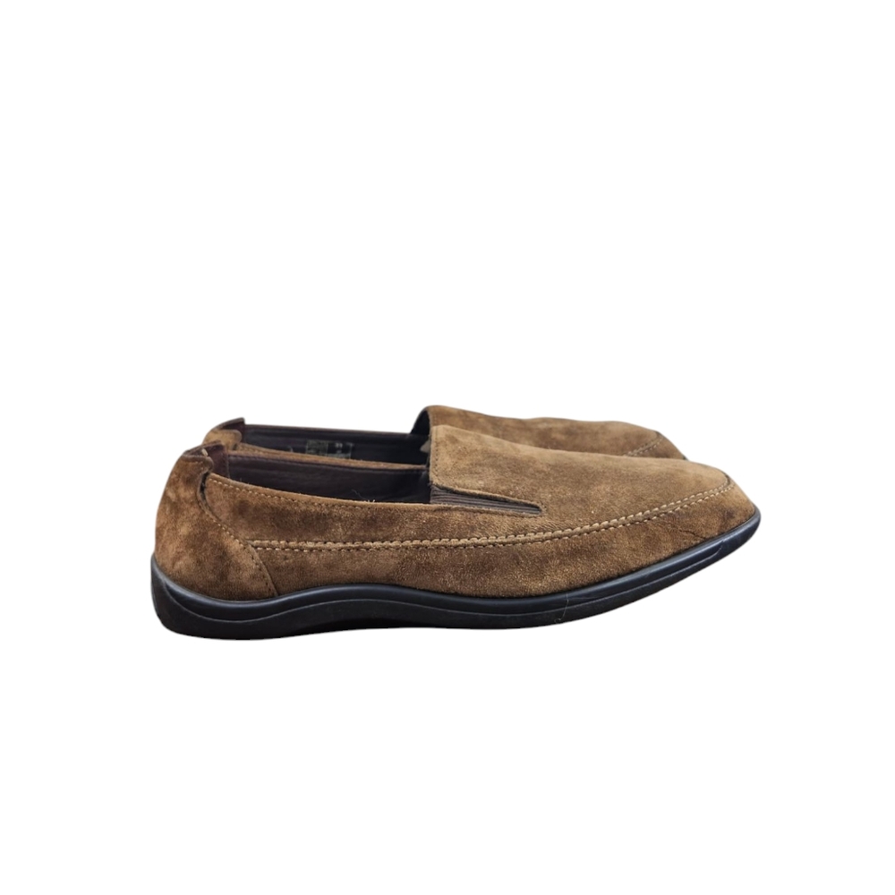 SAS Weekender Brown Suede Leather Slip Loafers - Picture 3 of 8